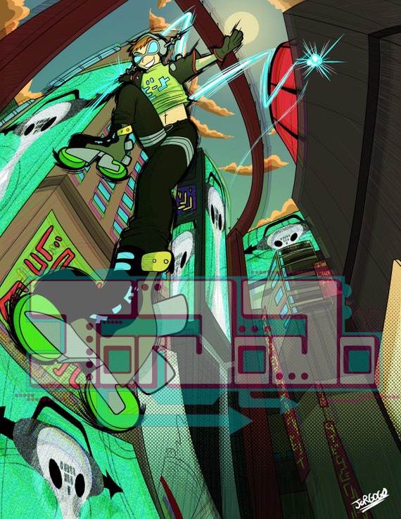 Jet Set Radio Future Inspired FANART Poster 12x18 Inches Etsy