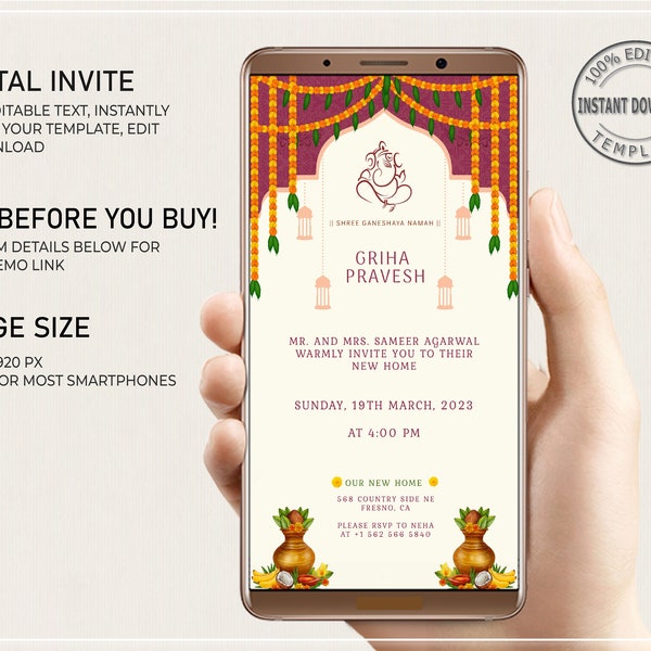 Housewarming Invitation Tamil Etsy