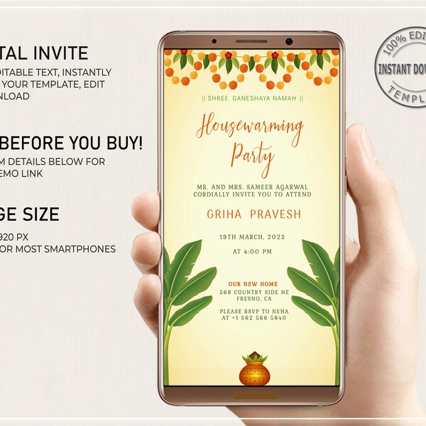 Housewarming Invitation Tamil Etsy