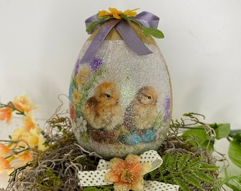 Spring Baby Chicks Ornamental Egg