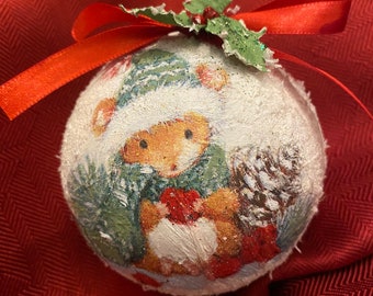 Baby Mouse Christmas Ornament