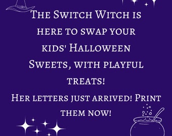 Switch Witch Halloween Letters- Anpassbar!