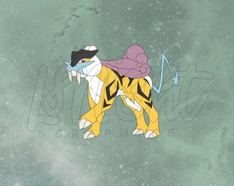 Raikou Matte Sticker