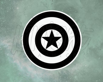 Captain America Logo Matte Sticker