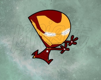 Fairly Odd Iron Man Matte Sticker