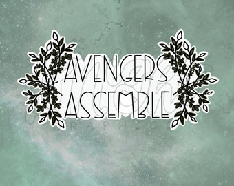 Avengers Assemble Matte Sticker