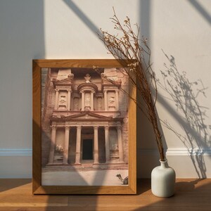Jordanien, Petra, Instant Art, Antike Stadt Druck, modernes minimalistisches Poster, druckbare Wanddeko, Fotografie Kunst
