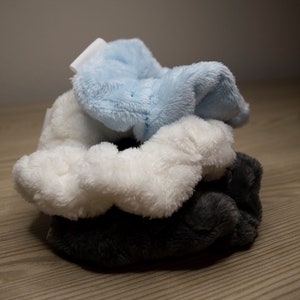 Soft Fluffy Scrunchies - Cute Fuzzy Scrunchies - Extra Large Scrunchies - Cute Hair Ties - Cute Hair Accessories - Scrunchies for thick Hair