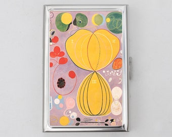 Color Theory Cigarette Case OR Card Holder - Abstract, Hilma af Klint, Famous Artworks, Poster Art, Cigarette Case, Business Card, ID Holder