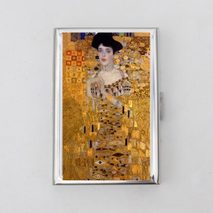 Adele Bloch-Bauer Gustav Klimt Zigaretten Etui ODER Kartenhalter - Kunstdruck, berühmtes Gemälde, Der Kuss, Visitenkarte, Ausweishalter