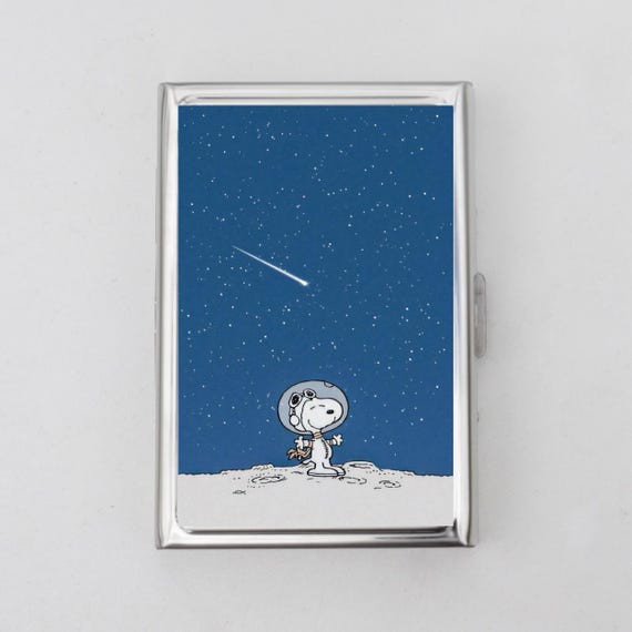 Space Cigarette Case OR Card Holder - Extraterrestrial, Astronaut, Snoop, Peanuts, Knotts, Cigarette Case, Business Card