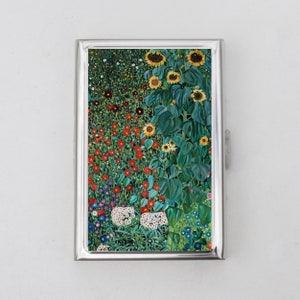 The Garden Zigarettenetui ODER Kartenhalter - Fine Art, berühmtes Gemälde, Landschaft, Botanik, Gartenbau, Blumen, Visitenkarte, Ausweishalter