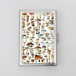 Pilzkarte Zigarettenetui ODER Kartenhalter - Geldbörse, Geldtasche, Visitenkartenhalter, Polaroid-Bilder, vorgerollte Gelenktasche, Pilz
