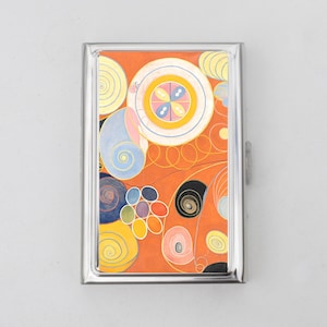 Color Theory Zigarettenetui ODER Kartenhalter - Abstrakt, Hilma af Klint, berühmte Kunstwerke, Poster-Kunst, Zigarettenetui, Visitenkarte, Ausweishalter