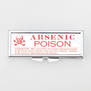 Pillendoosje tegen arseenmiddel - SteamPunk, Poison Gothic, Curious, Strange and Unusual, Geschenken, Snuisterijdoosje, pillendoosje, pillenhouder, reisformaat