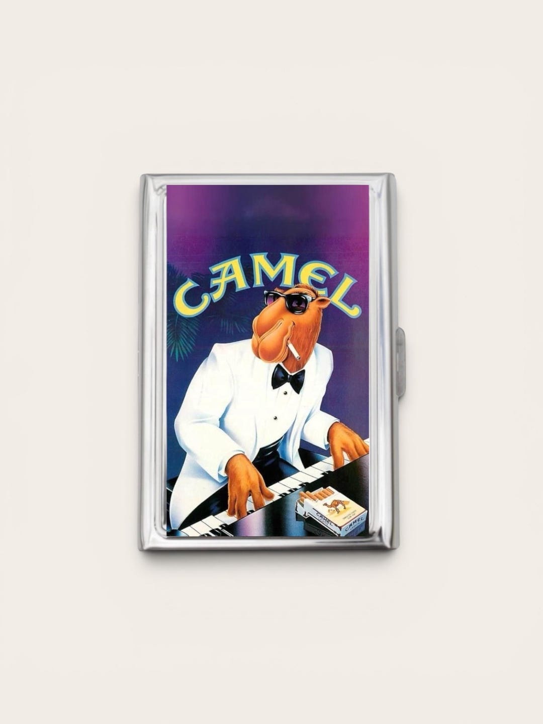 camel cigarettes wallet Vintage 1992 New Genuine Leather Trifold NEW NOS Camel Cigarette Case OR Card
