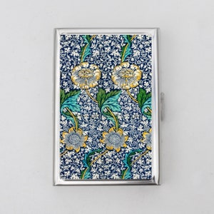Jugendstil Zigaretten Etui / Geldbörse - Floral Etui, William Morris, Morris Druck, Tapeten Designs, Zigarettenetui, Visitenkarte, Ausweishalter