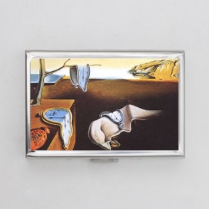 Beständigkeit der Zeit Zigarettenetui ODER Kartenhalter - Salvador Dali, Uhren schmelzen, Surrealismus, Kunst, Abstrakt, Visitenkarte, Ausweishülle