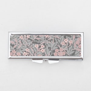 Art Nouveau Pill Box - Gift for Her, Wedding Gifts, William Morris, Floral Design, Mom, Trinket Box, Pill Case, Pill Holder, Travel Size