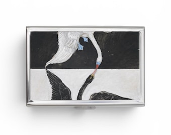 Swans Cigarette Case OR Card Holder - Hilma af Klint, Composition, Famous Artworks, Poster Art, Cigarette Case, Business Card, ID Holder