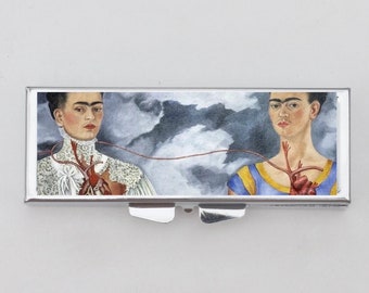 Frida Pill Box - Surrealism, Abstract, Kahlo, Mexican Artist, Diego Rivera, Modernisn, Cubism, Trinket Box, Pill Case, Pill Holder, Travel