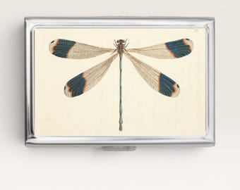 Dragonfly Cigarette Case OR Card Holder - Bug Wallet, Insect Wallet, 420, Joint Case, Novelty, Cigarette Case, Business Card
