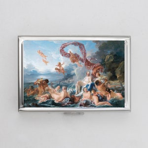 Triumph der Venus Zigarettenetui oder Kartenhalter - Renaissance Kunstwerk, Renaissance, Metall Geldbörse, Gelenktasche, Polaroid Bild Hülle