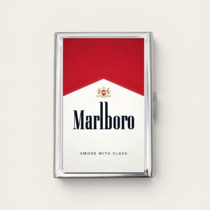 Cigarette Case OR Card Holder - Cigarette Artwork, Vintage Smokes, Smoker, 420, Joints Cigarette Case, Business Card, ID Holder