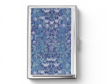 Estuche floral para cigarrillos o tarjetero - Art Nouveau, Art Déco, Estuche lunar, Estuche floral, Tarjetero, Identificador