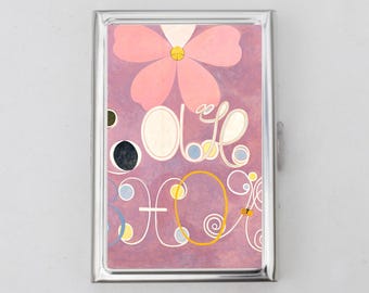 Hilma af Klint Art Cigarette Case OR Card Holder - Vintage Artwork, Matchbox, Lucky Artwork, Business Card, ID Holder, Wallet
