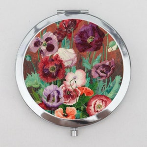 Morris Compact Mirror OR Pill Box - Part Favors, Bridesmaid, Gift, Trinket Box, Storage Box, Pill Case, Pill Holder, Small Pill Case