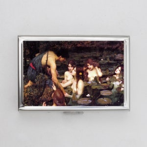 Estuche para cigarrillos o tarjetero Hylas and the Nymphs - Gótico, Obras de arte de hadas, Ninfa de hadas, Dark Academia, Tarjetero, Estuche para dinero, Gatos