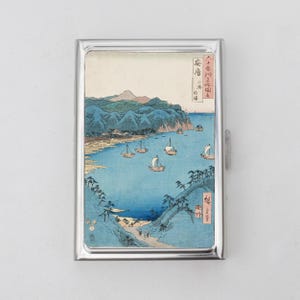 Japanisches Kunstwerk Zigarettenetui ODER Kartenhalter - Washi, Kunstwerk im asiatischen Stil, Zen-Stil, Zigarettenetui, Visitenkarte, Geld, Geburtstagsgeschenk