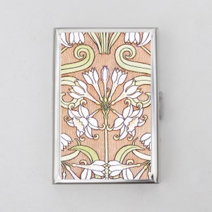Jugendstil Zigarettenetui Kartenhalter - Edwardismus, Brautjungfer, Hochzeitsgeschenk, Zigarettenetui, Visitenkarte, Ausweishalter, Geschenk, Geburtstag