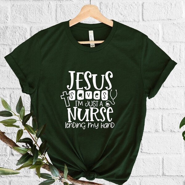 Jesus Saves Im Just a Nurse Svg Etsy