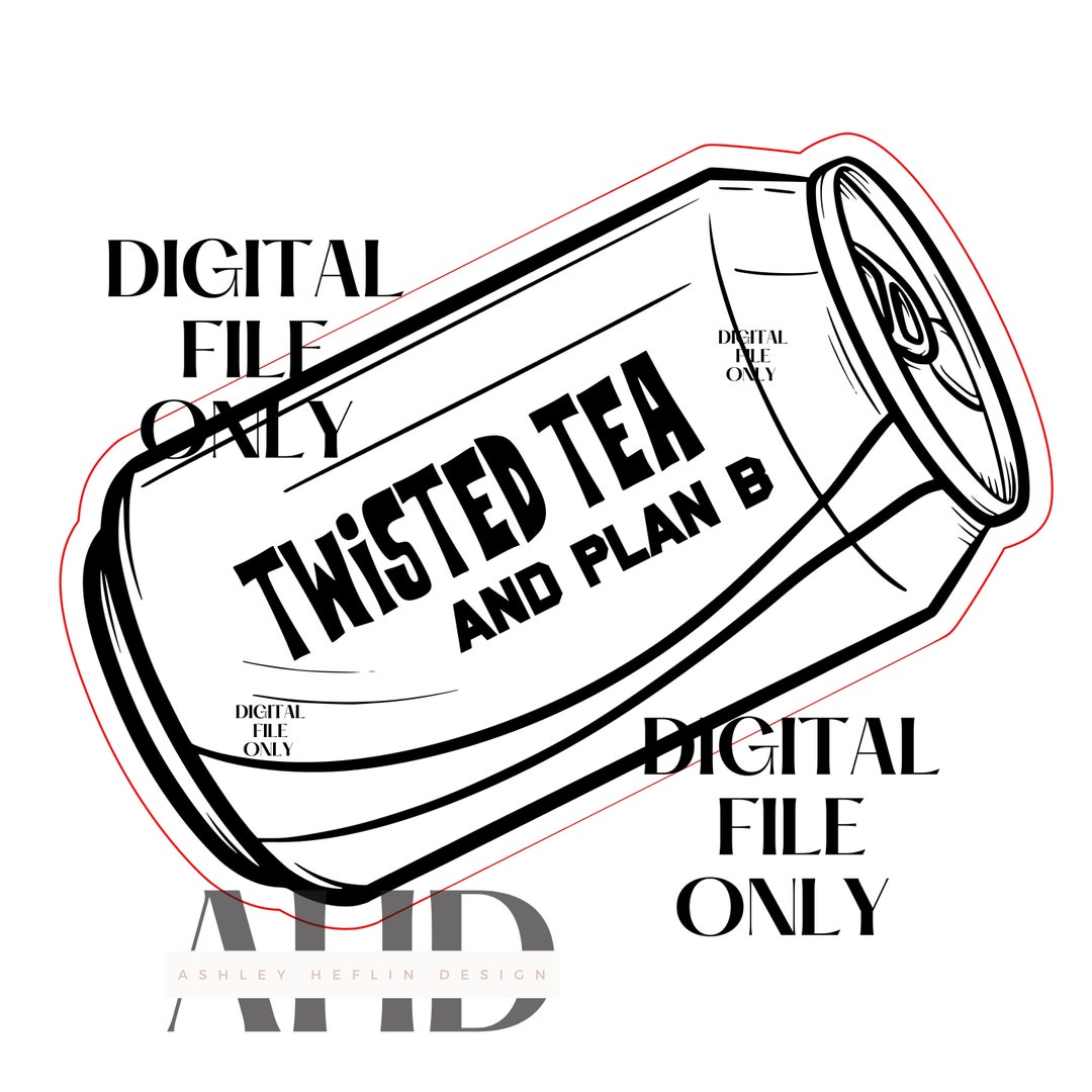 DIGITAL File Twisted Tea and Plan B Hat Patch Design Svg Etsy