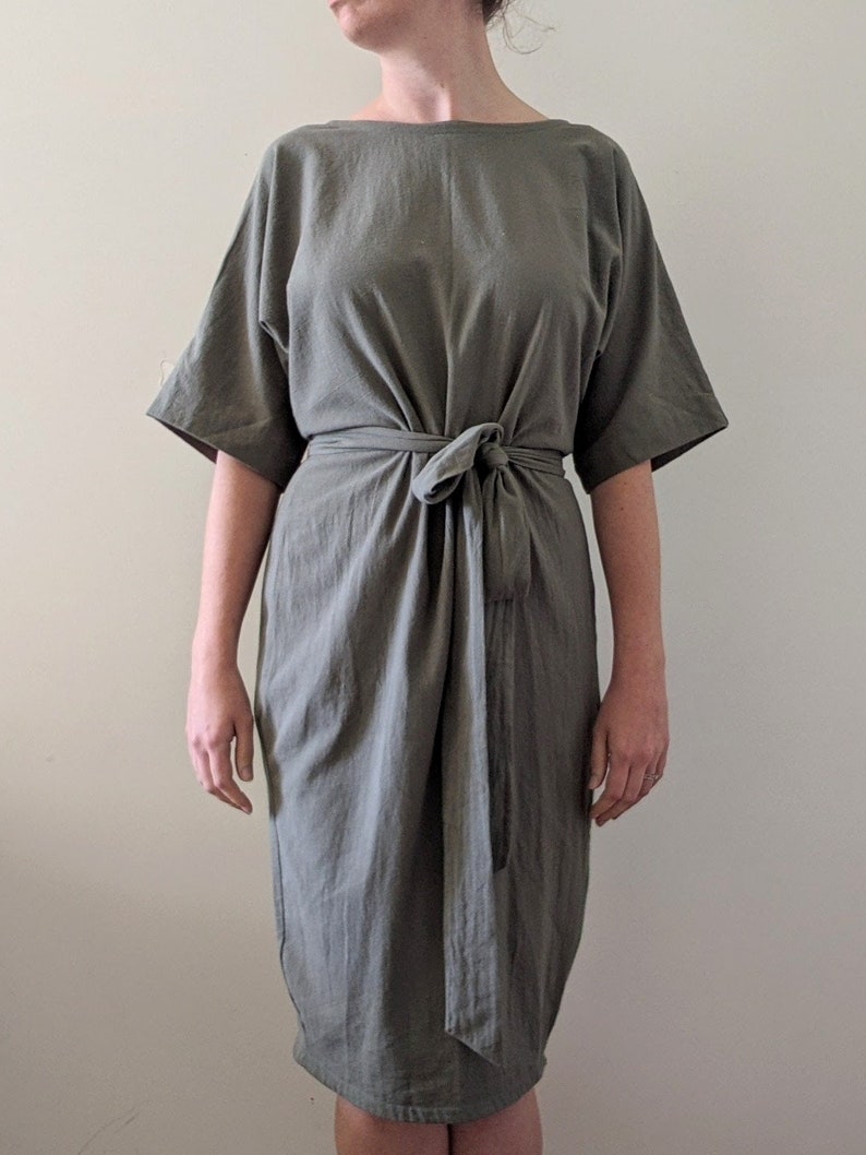 Reversible Wrap Dress Digital Sewing Pattern Midi Dress Etsy