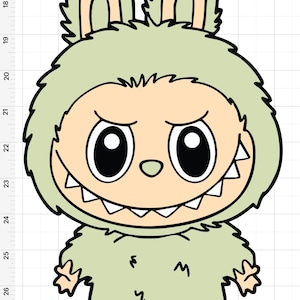 Labubu Monster Aufkleber/Wasserflasche Laptop Journal Kindle Handy-Autoaufkleber/Geschenk für Sie/Ihn/wasserfest UV beständig