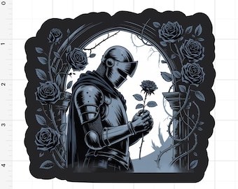 Riddarklistermärke/vattentät UV-resistent/vattenflaskor laptopdagbok scrapbooking stötfångardekal/minnessak/present till honom/present till henne/medeltid