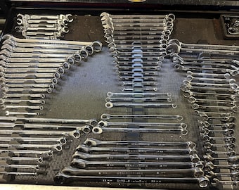 Modular Wrench Organizer, 6-24mm Metric, 1/4-1-1/8" SAE Toolbox Holder