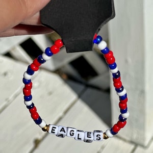 Customized Beaded Bracelet | School Spirit |