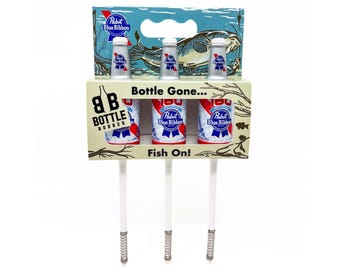 PBR Fishing Bobbers 3 Pack | Pabst Blue Ribbon Gift | Funny Fishing Gift for Dad Husband | Beer Lover | Gag Gift for Men | Fathers Day