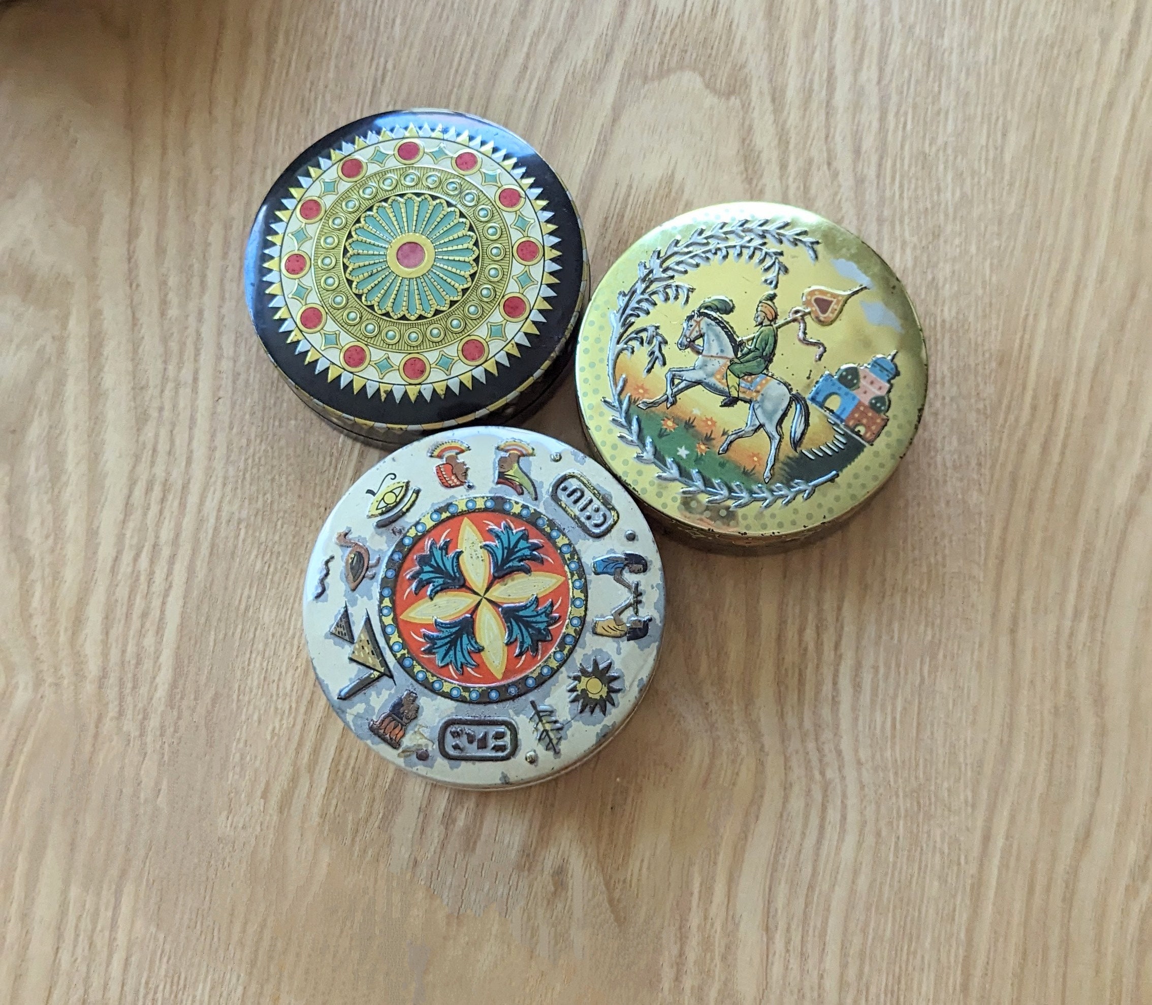 Vintage Baret Ware Miniature Containers Set of 3 Baret Ware Art Grace