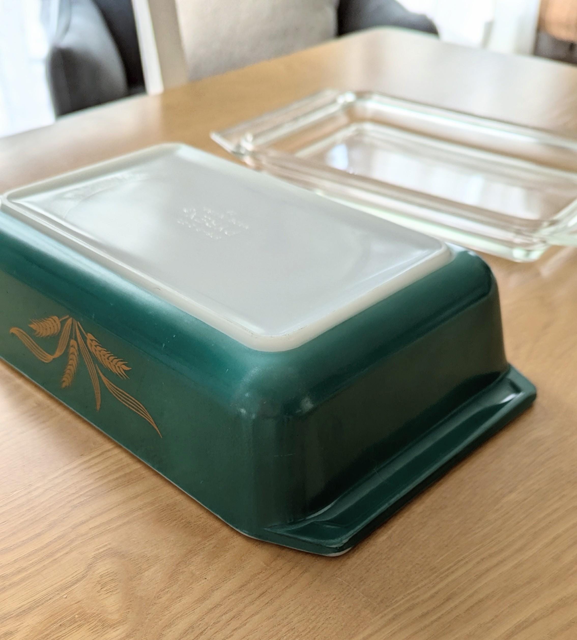 1960 Promo Green Wheat Pyrex Space Saver With Lid 575 2 Quart - Etsy