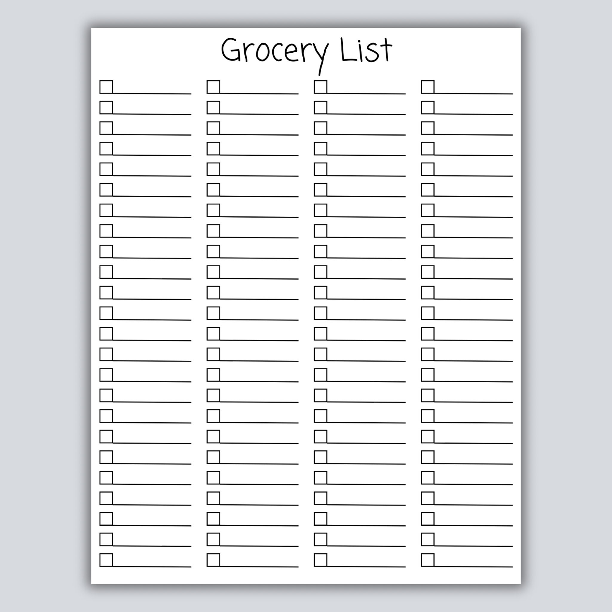 Grocery List Meal Planner Printable Bundle Etsy Grocery List Meal Planner Printable Bundle Etsy
