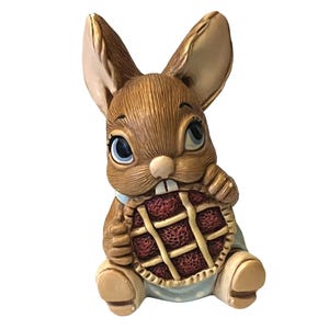Pendelfin &quot;Picnic Midge&quot; Bunny Rabbit Figurine Stonecraft Hand Painted VTG England