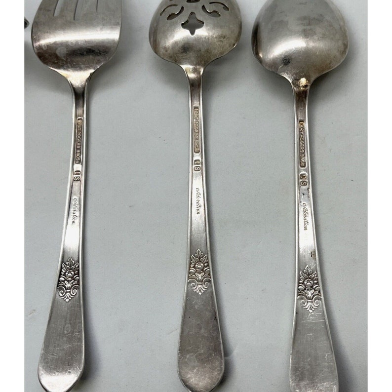 1847 Rogers Bros ADORATION Silver Plate Silverware Six Piece Serving