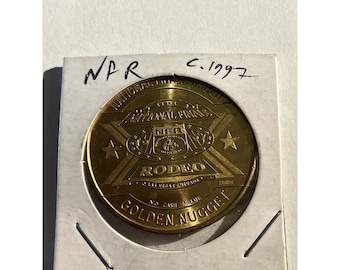 National Rodeo Finals Golden Nugget 1997 Sealed Coin Token - Etsy