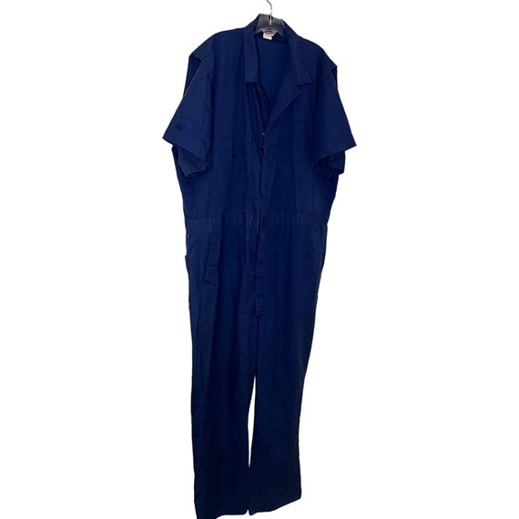 Sears Roebuck Men's 50X Tall Blue Work Jumpsuit V… - image 1