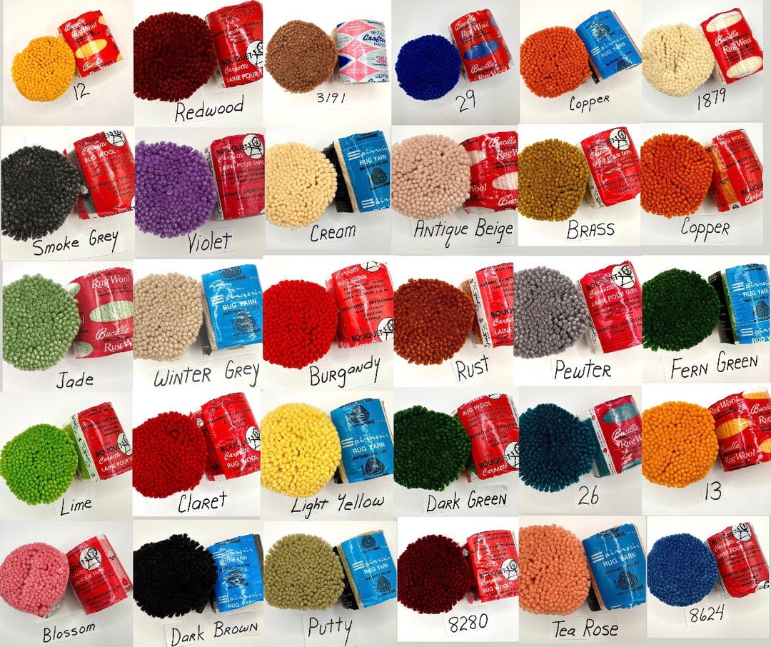 Precut 4 Ply Wool Rug Yarn, Latch Hook Rug Yarn, Craft Supplies